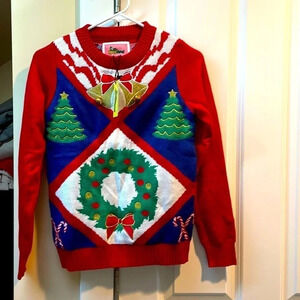 *Final Price* Tipsy Elves Holiday Christmas Ugly Sweater XS Bells NWT